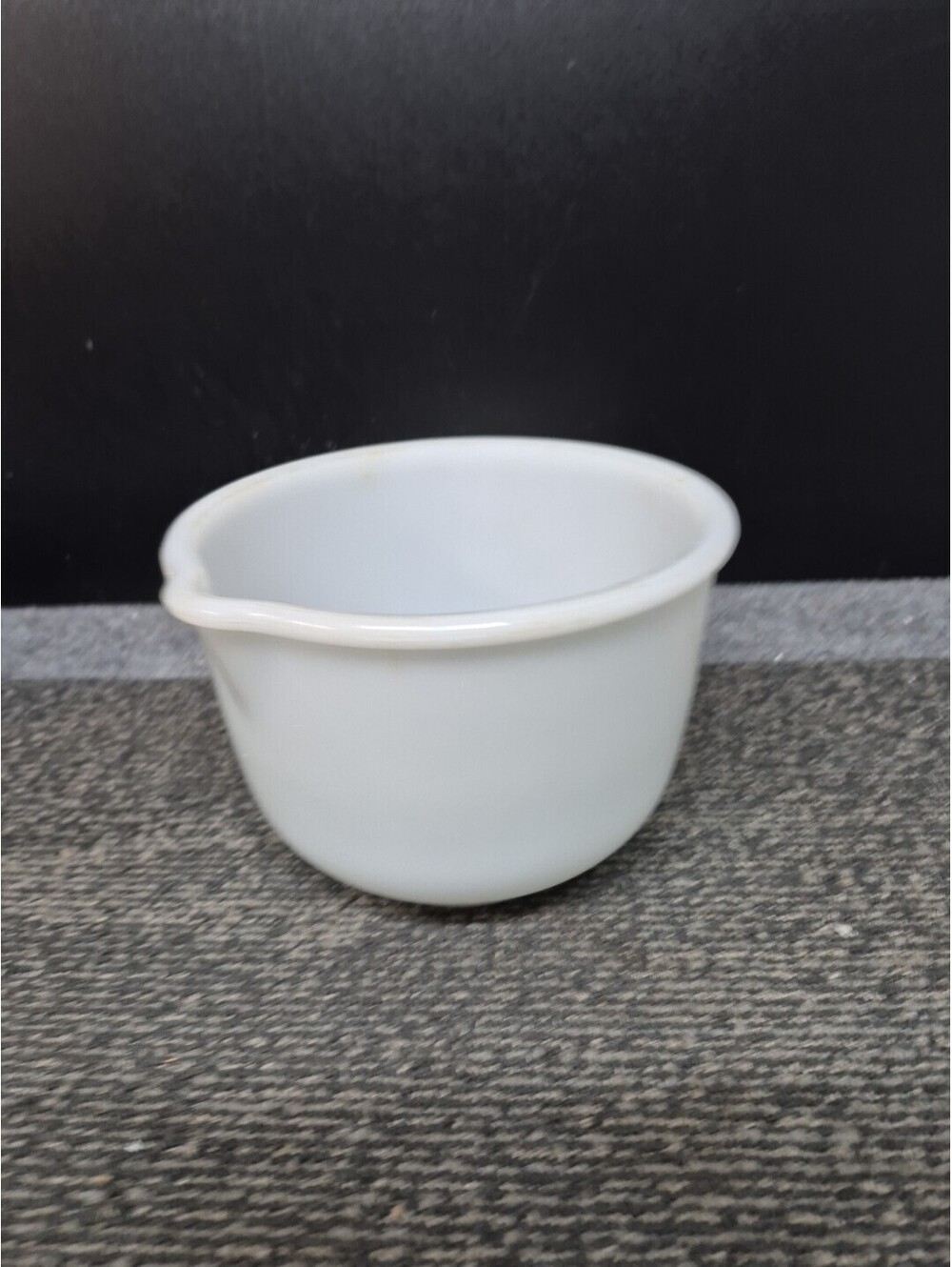 Vintage "Mixmaster Type",Milk Glass Mixing Bowl, 6"D X 5"H 1950's - 60's,EX. Con